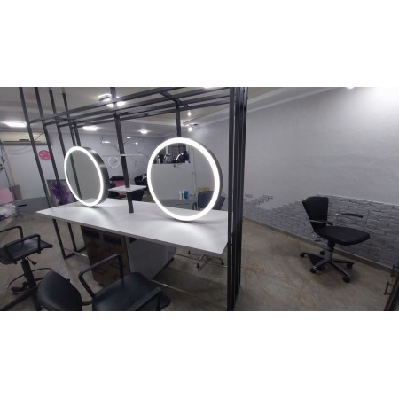 Masa de lucru pentru salon de coafura cu oglinda iluminata A-81